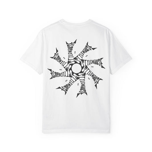 Black Radial Logo Tee