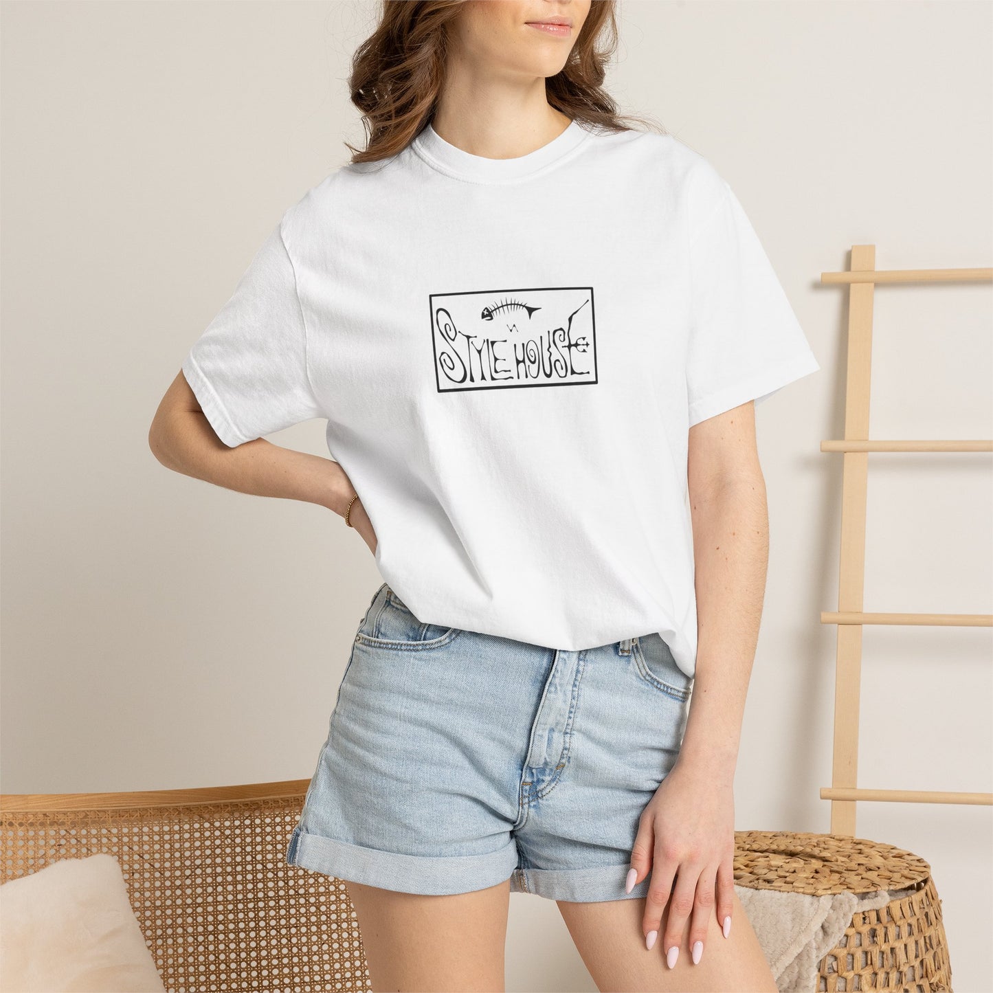 White Summer Logo Tee