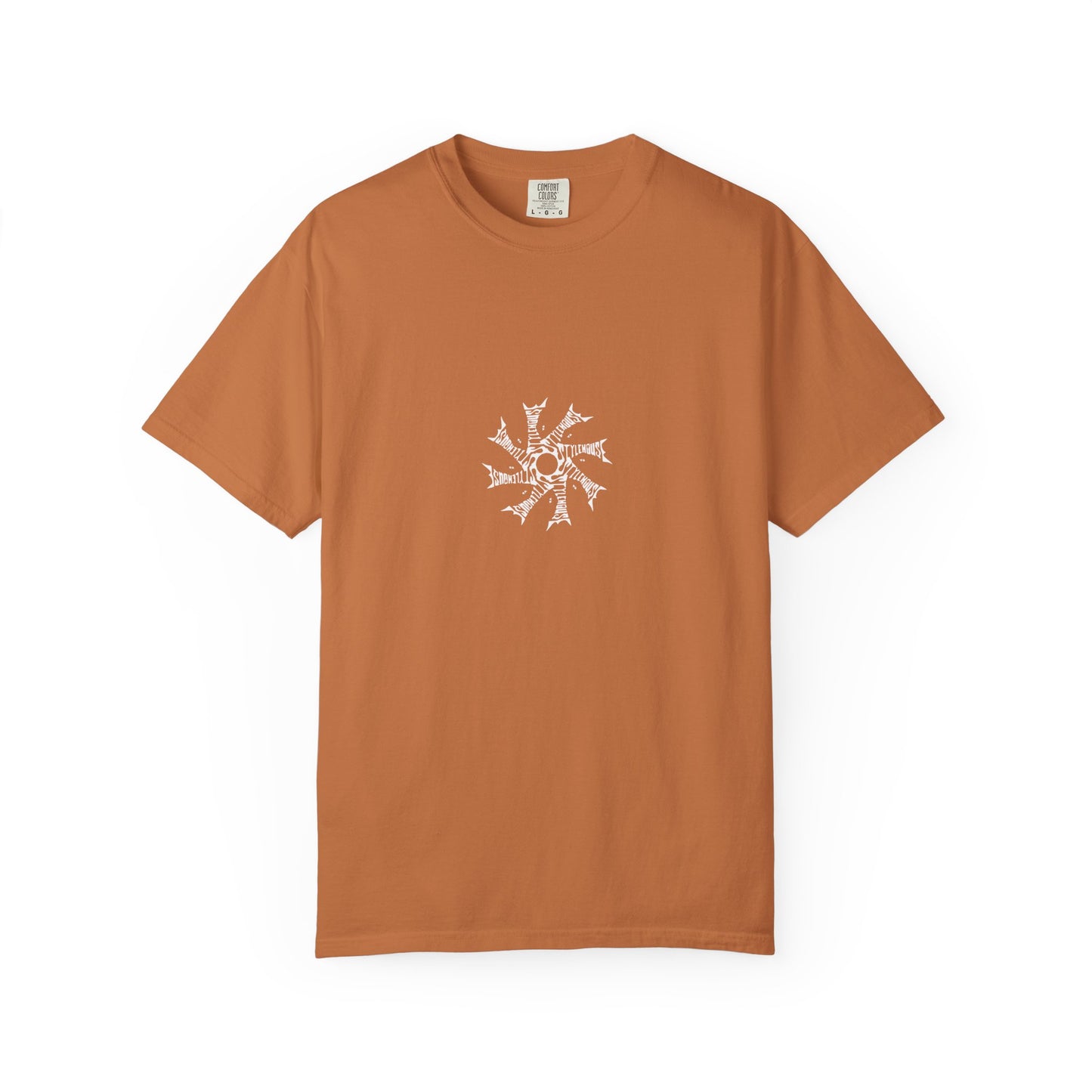 White Radial Logo Tee