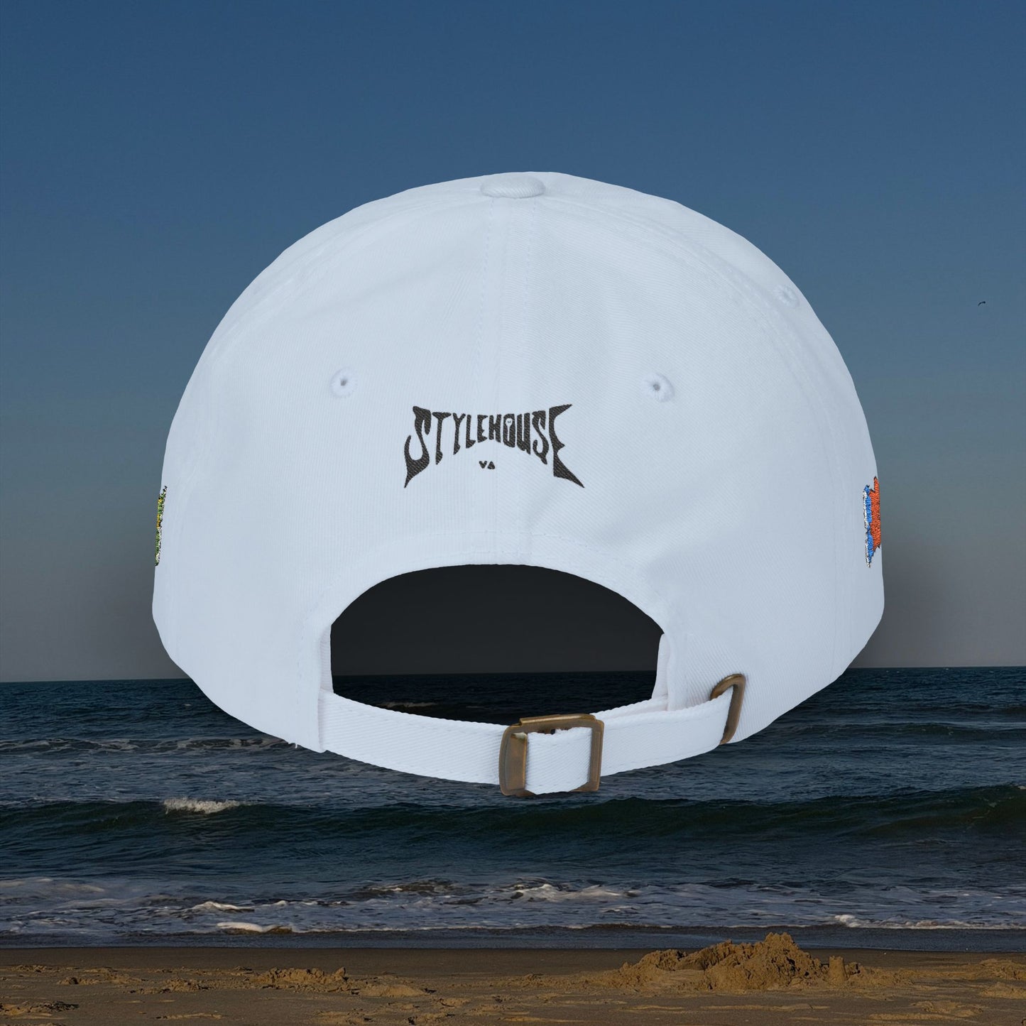 zAll-Over Embroidered Beach Cap