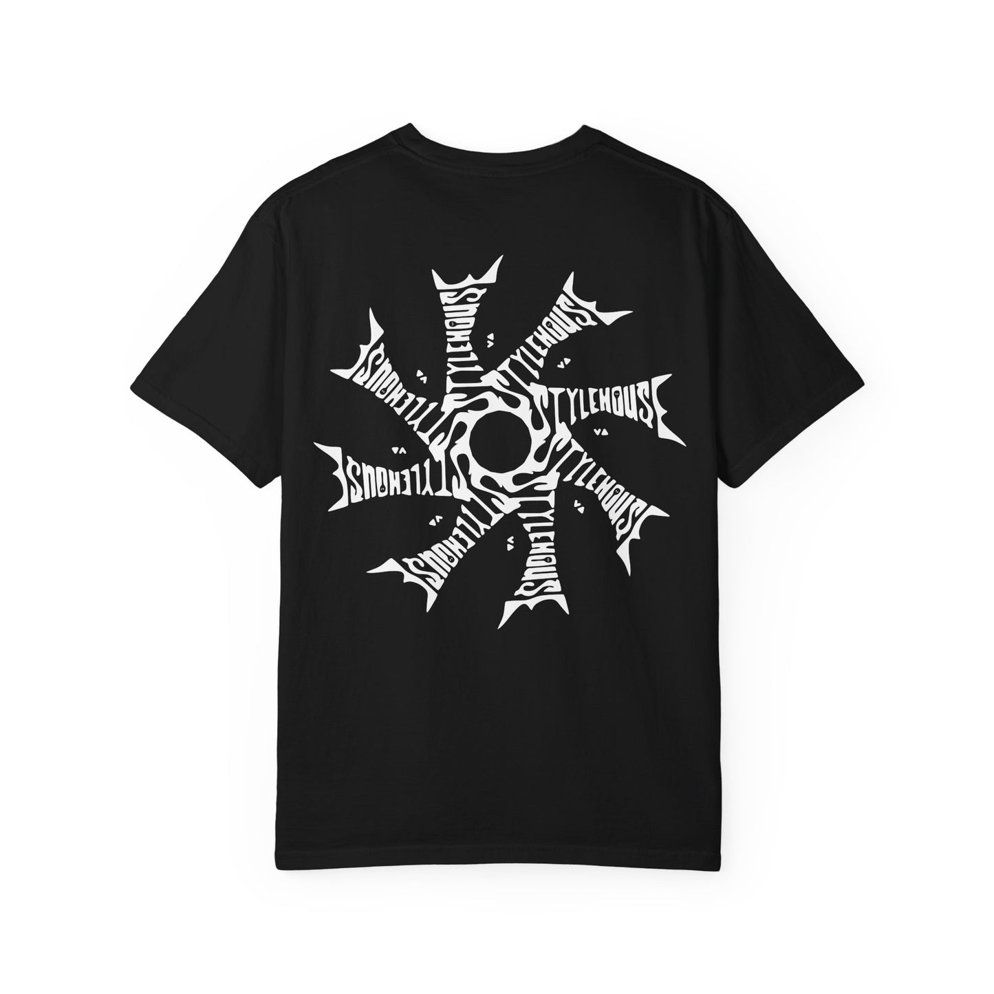 White Radial Logo Tee