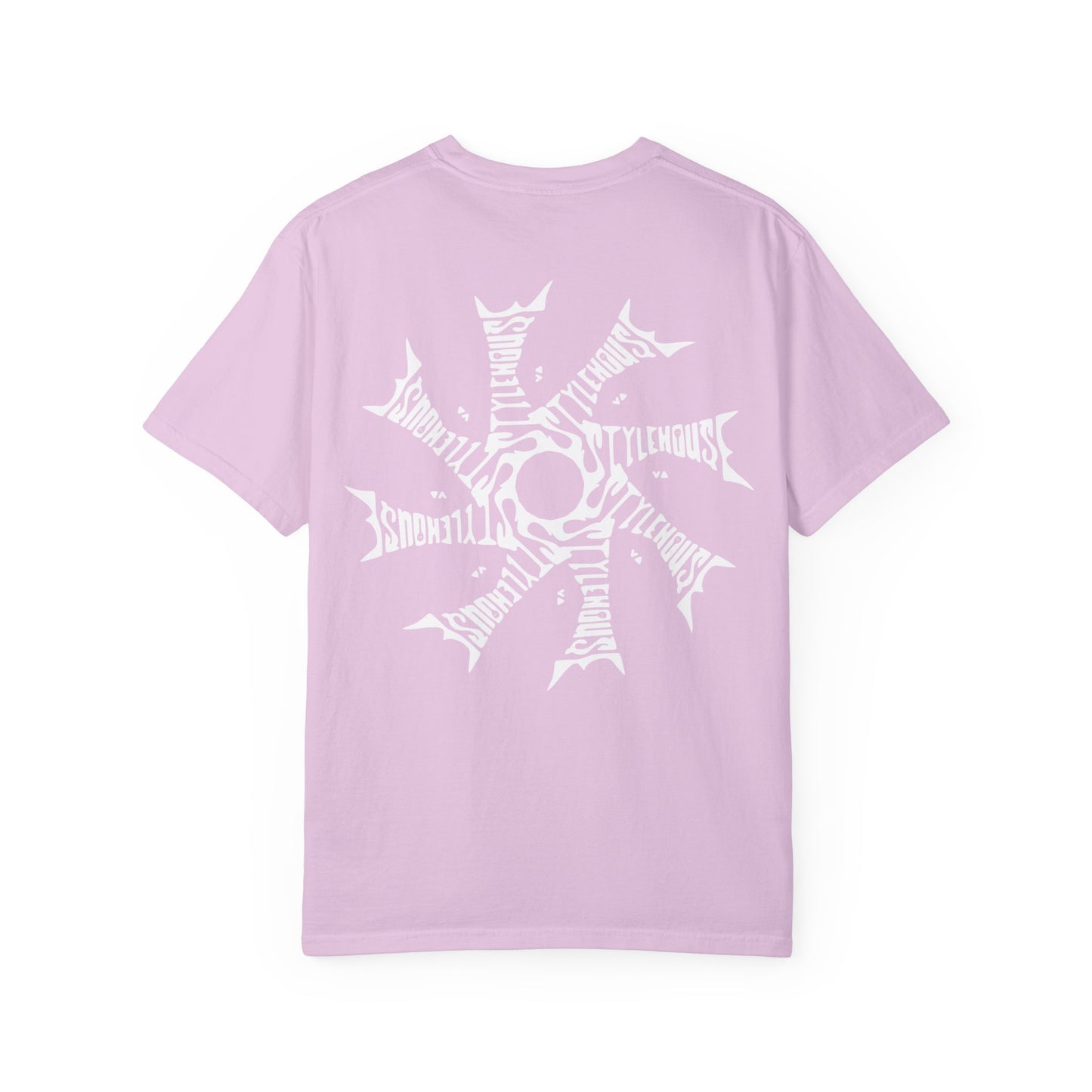 White Radial Logo Tee