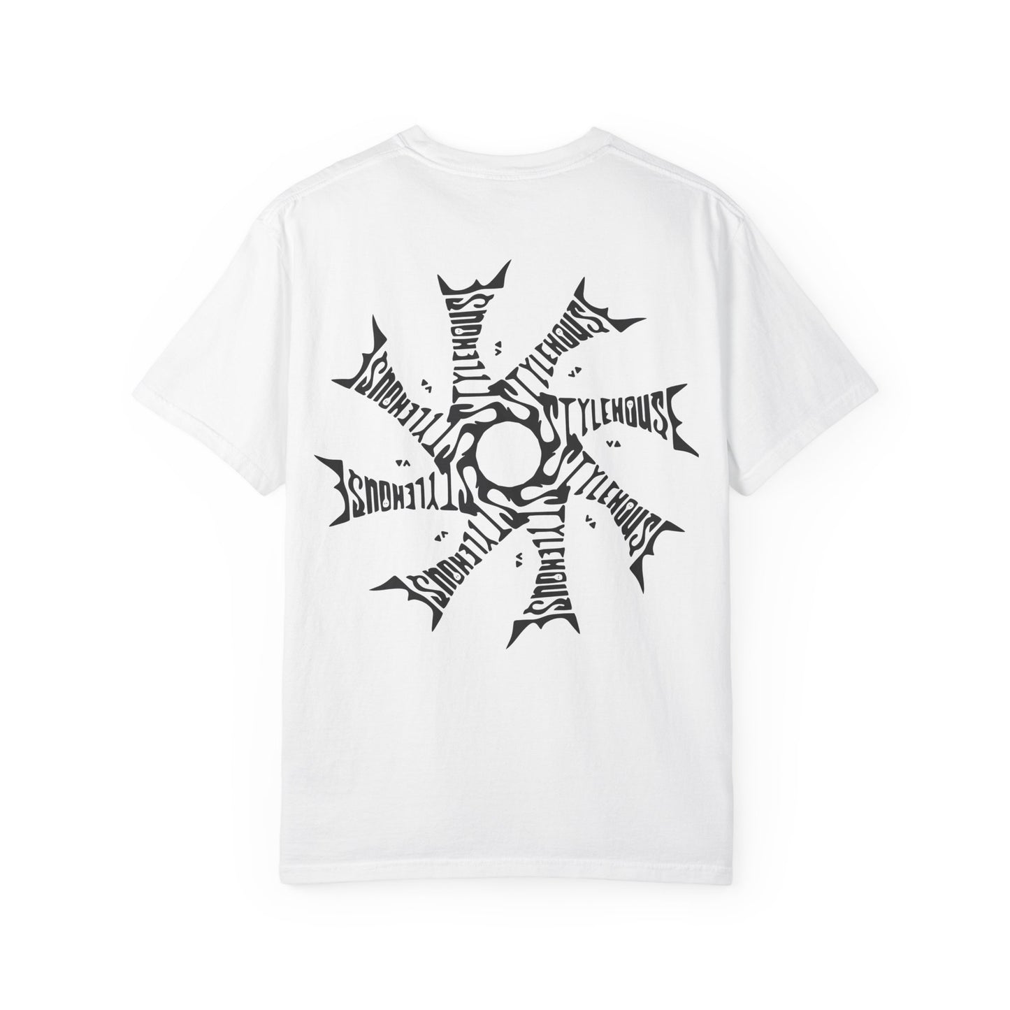Black Radial Logo Tee