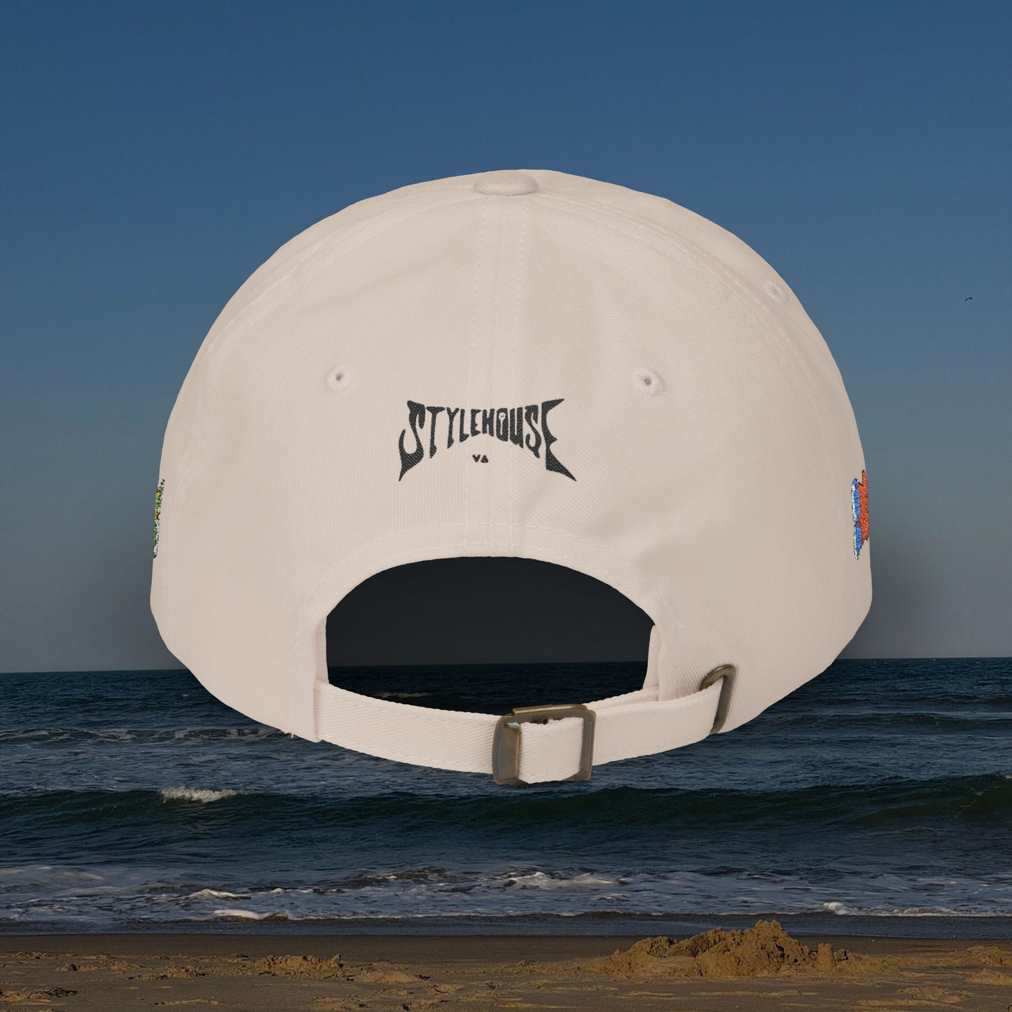 zAll-Over Embroidered Beach Cap