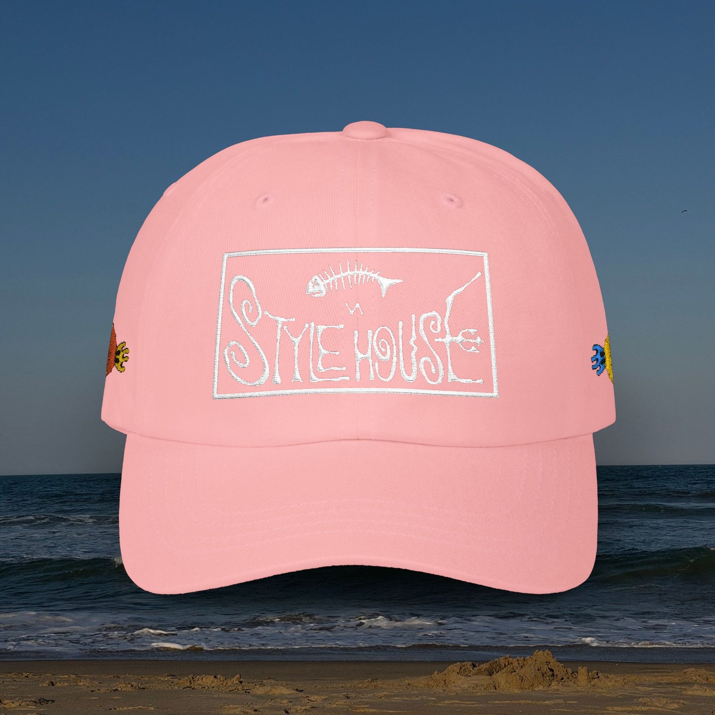 zAll-Over Embroidered Beach Cap