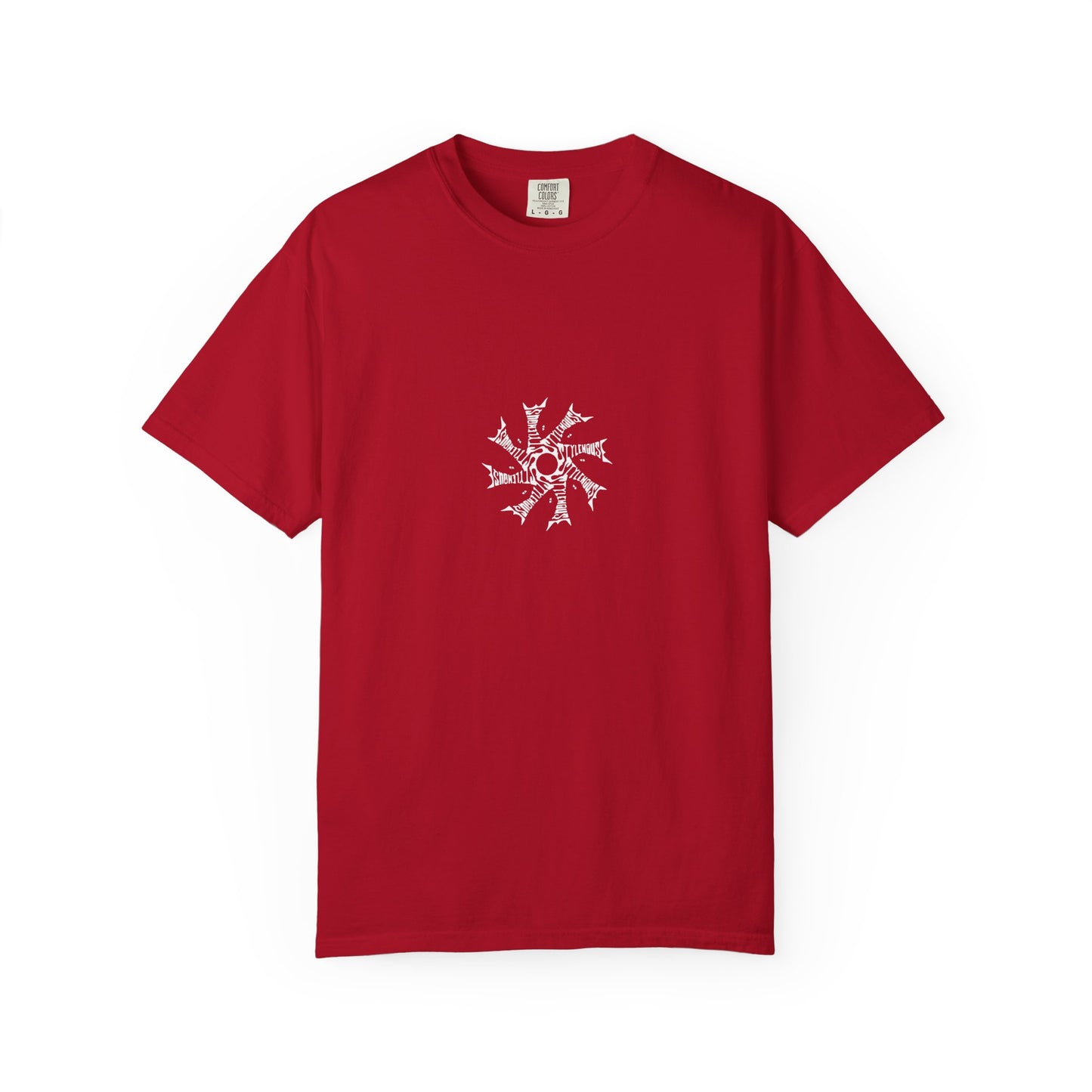 White Radial Logo Tee