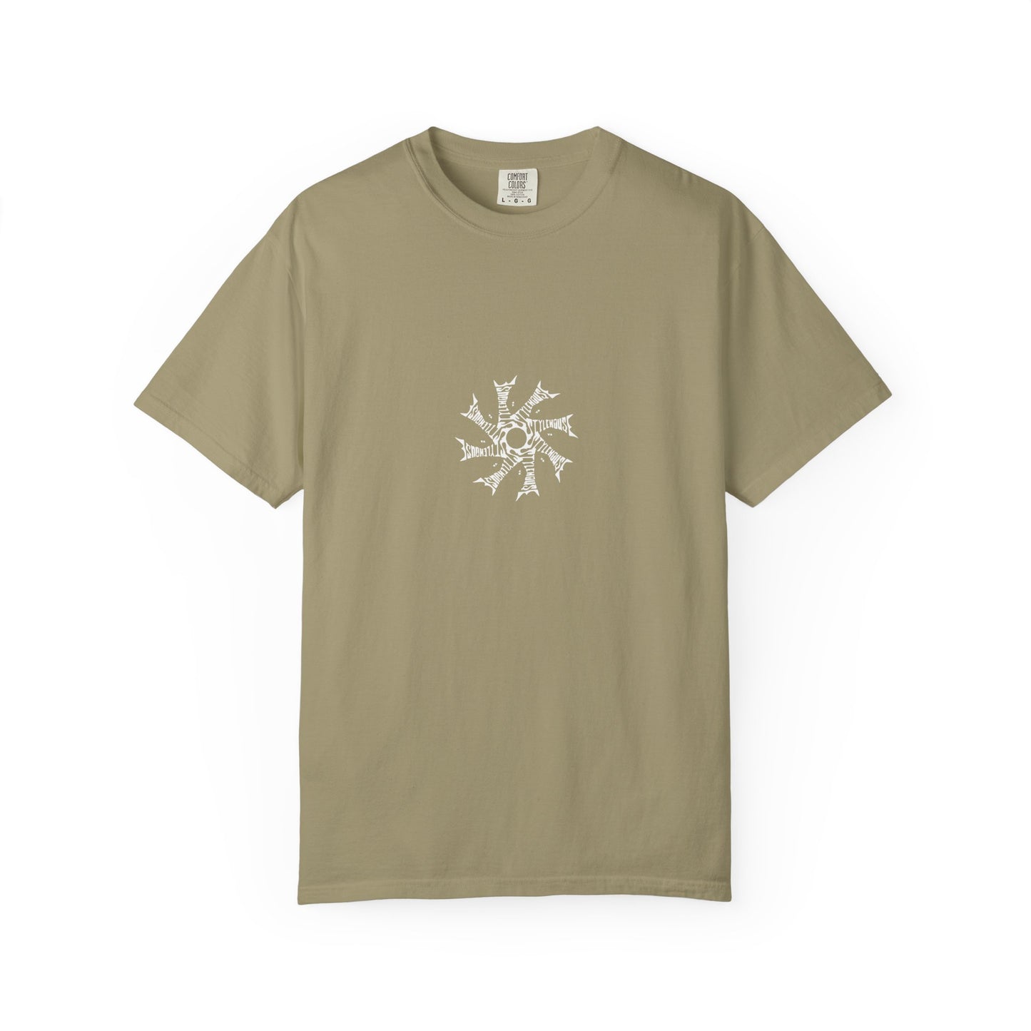 White Radial Logo Tee
