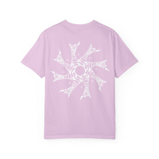 White Radial Logo Tee