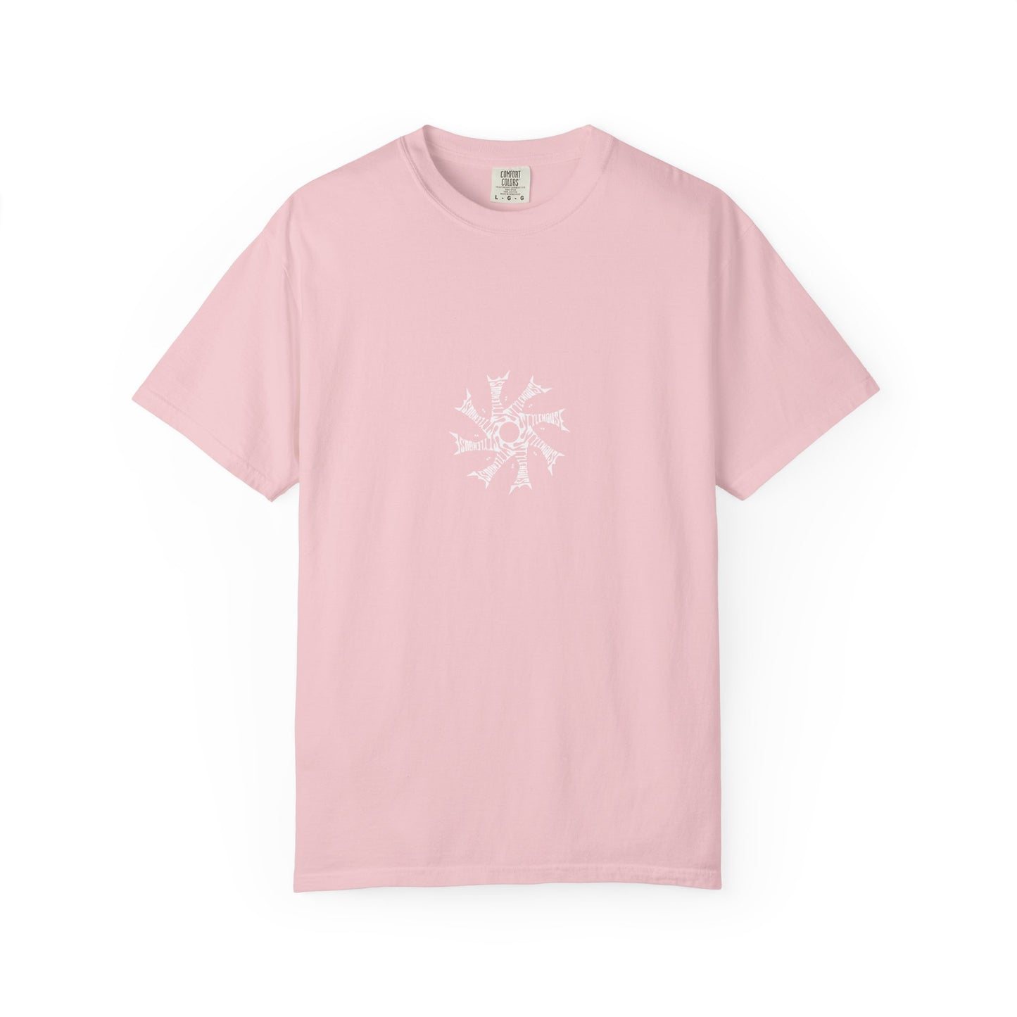 White Radial Logo Tee