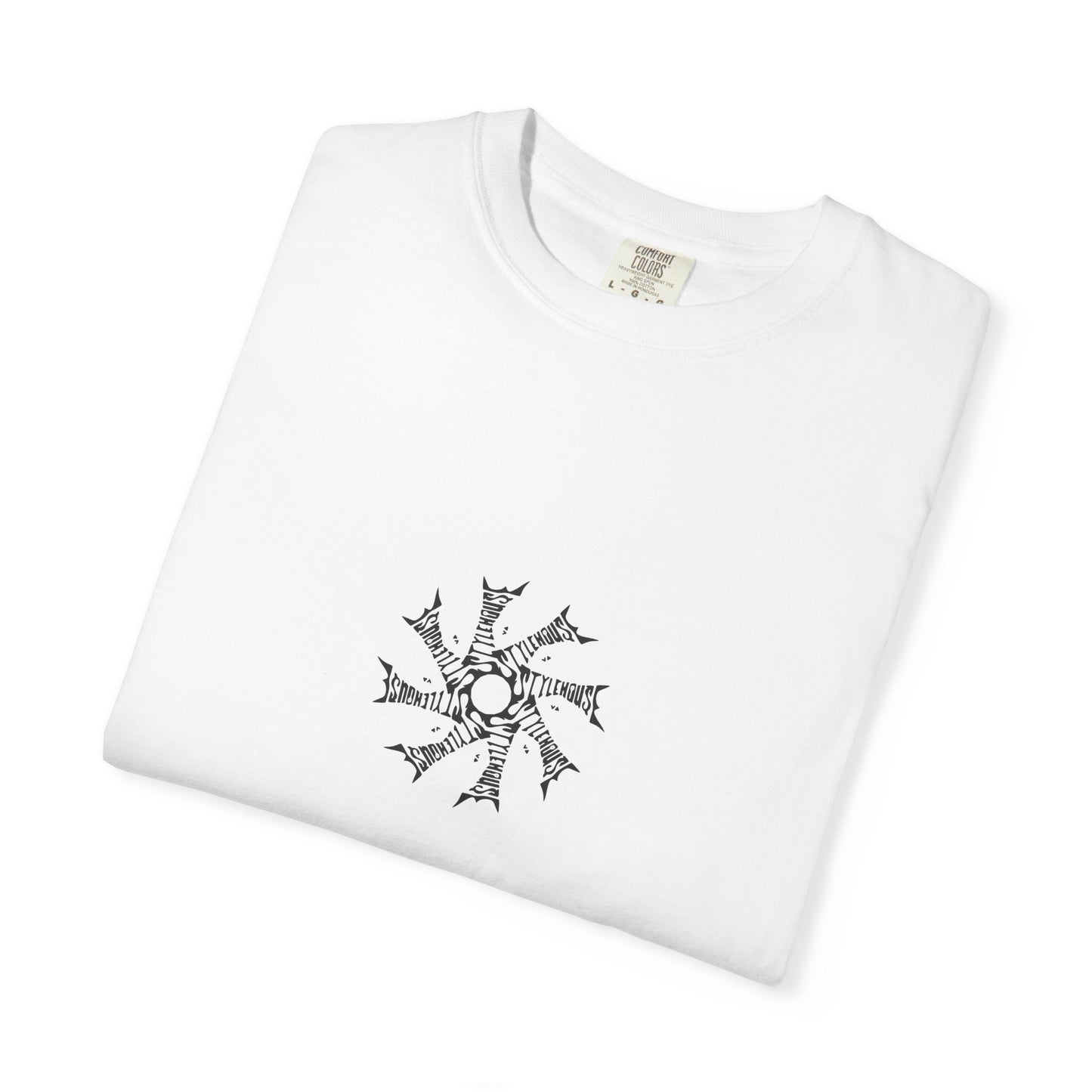 Black Radial Logo Tee