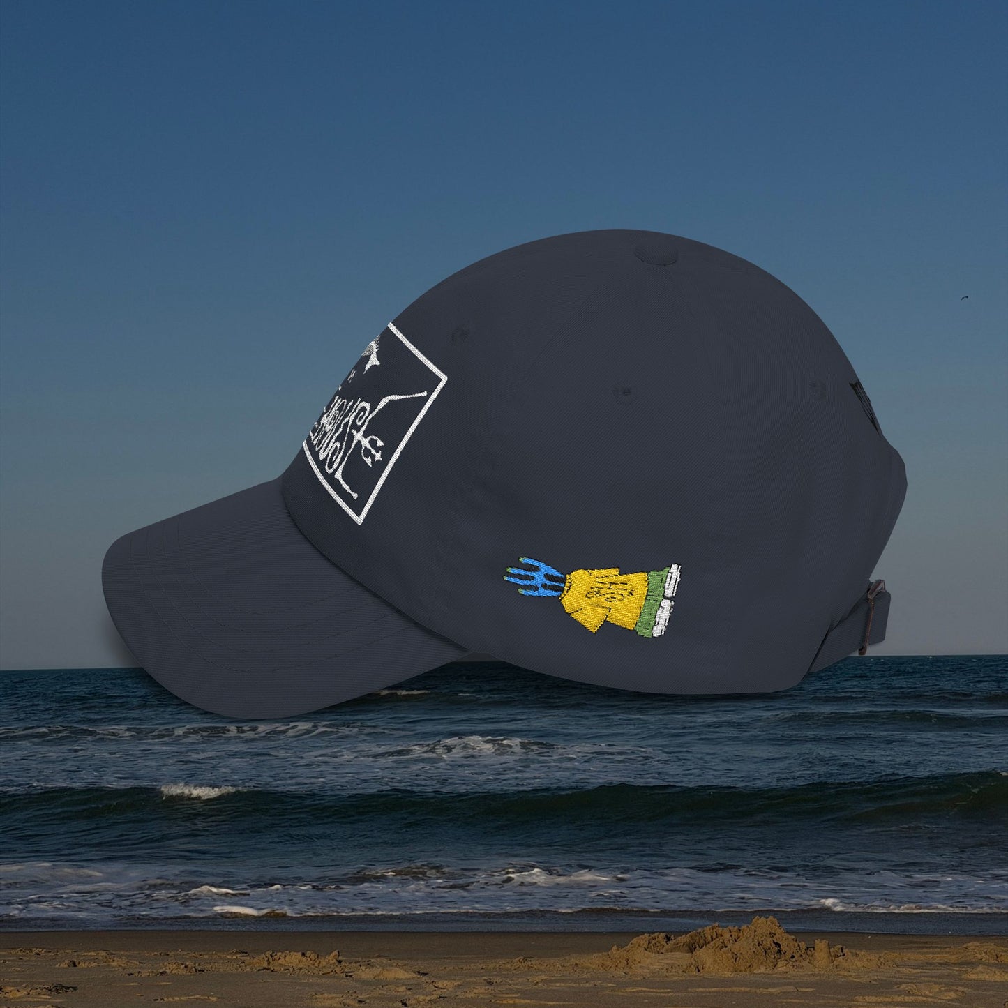 zAll-Over Embroidered Beach Cap