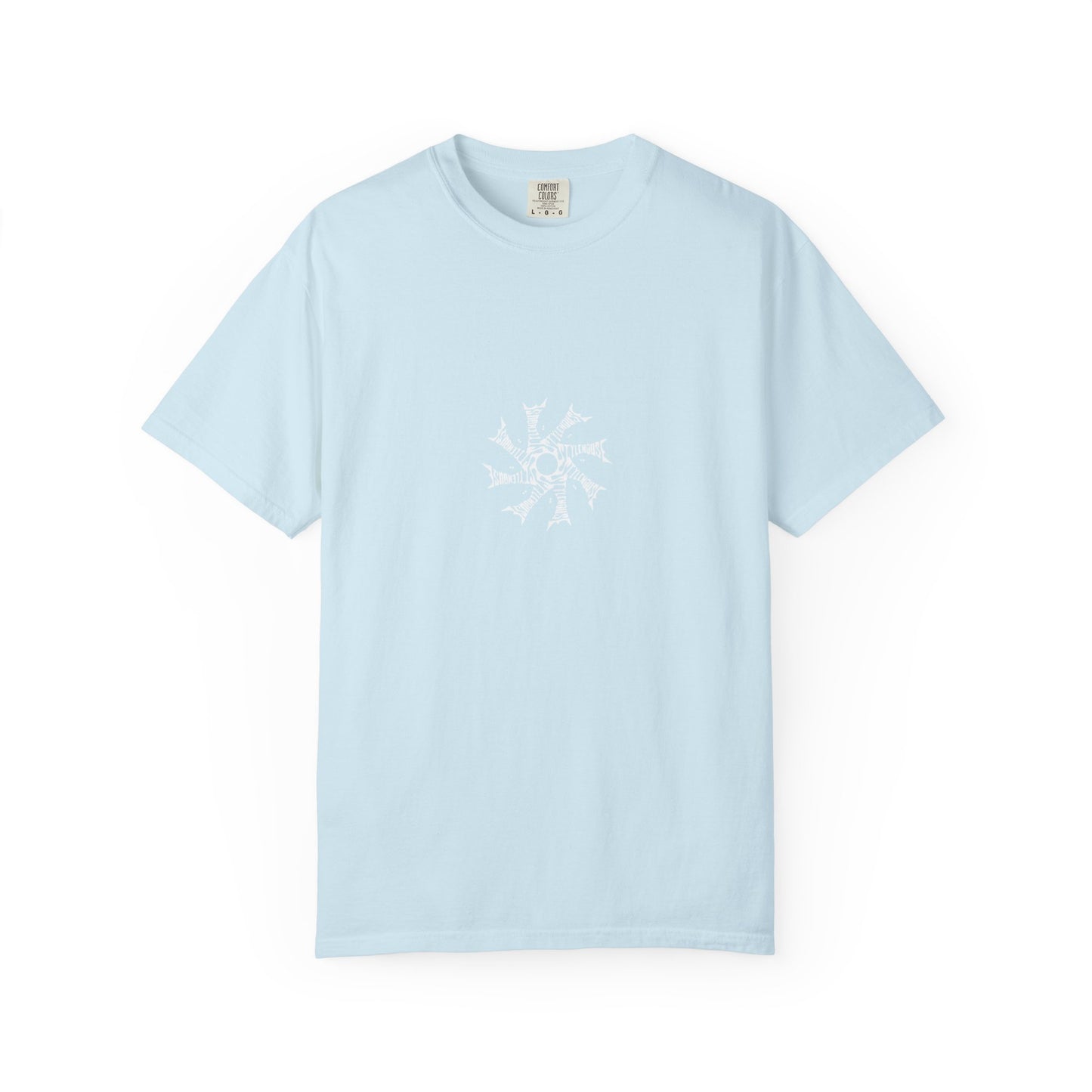 White Radial Logo Tee