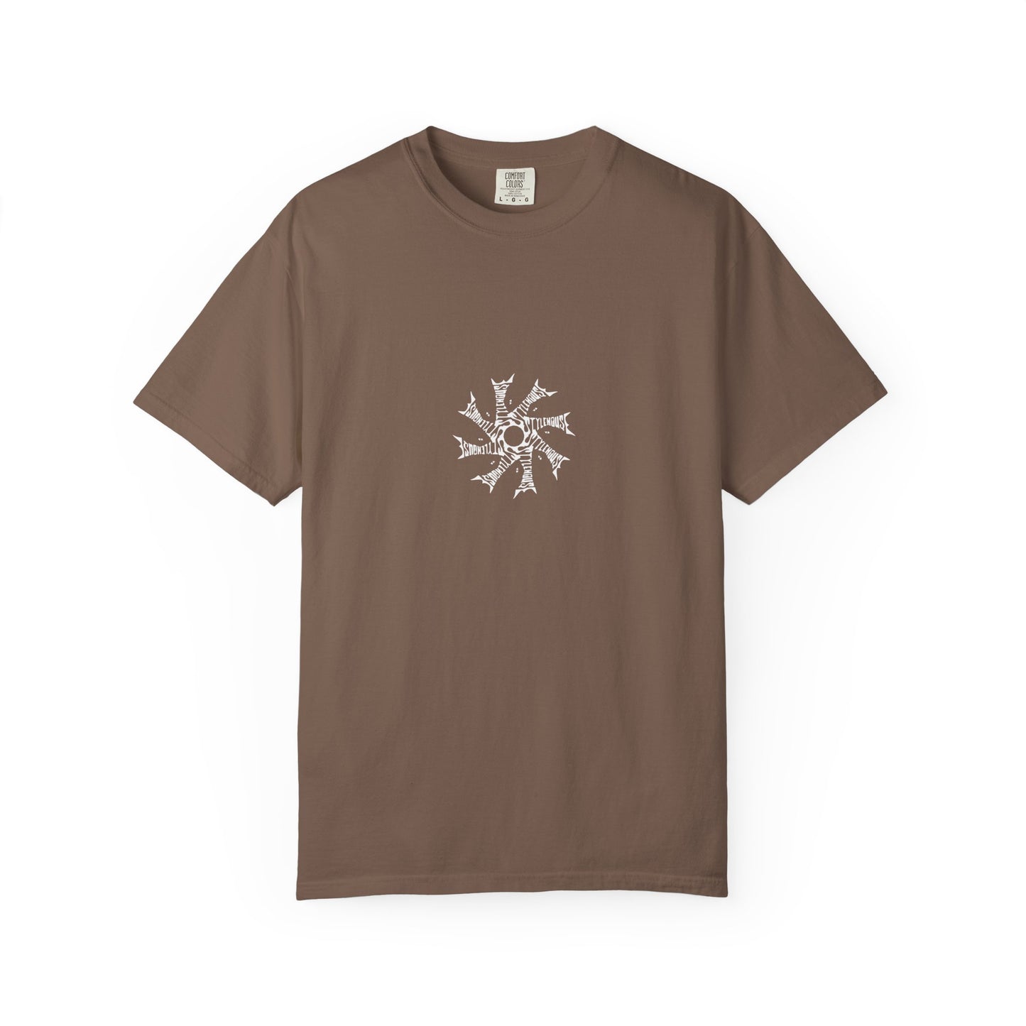 White Radial Logo Tee