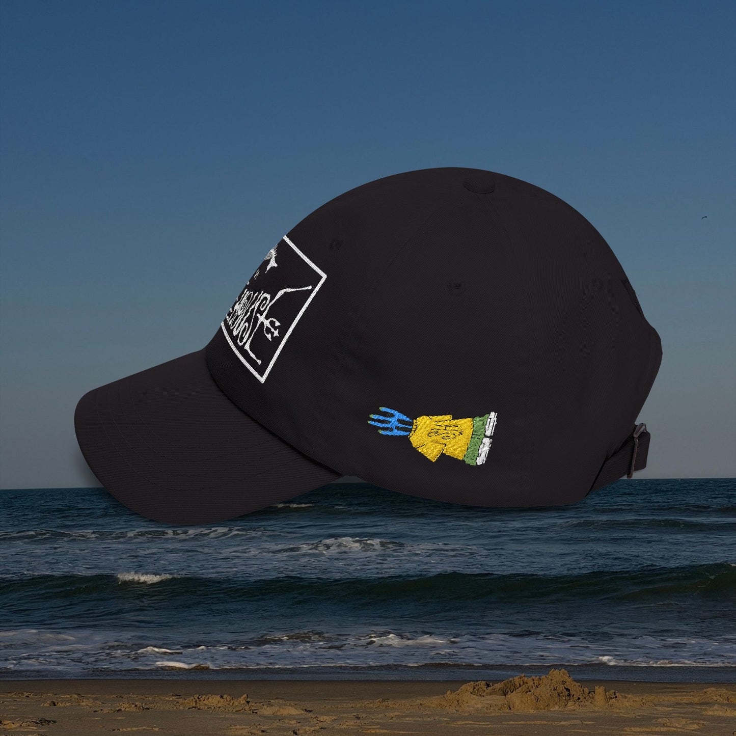 zAll-Over Embroidered Beach Cap