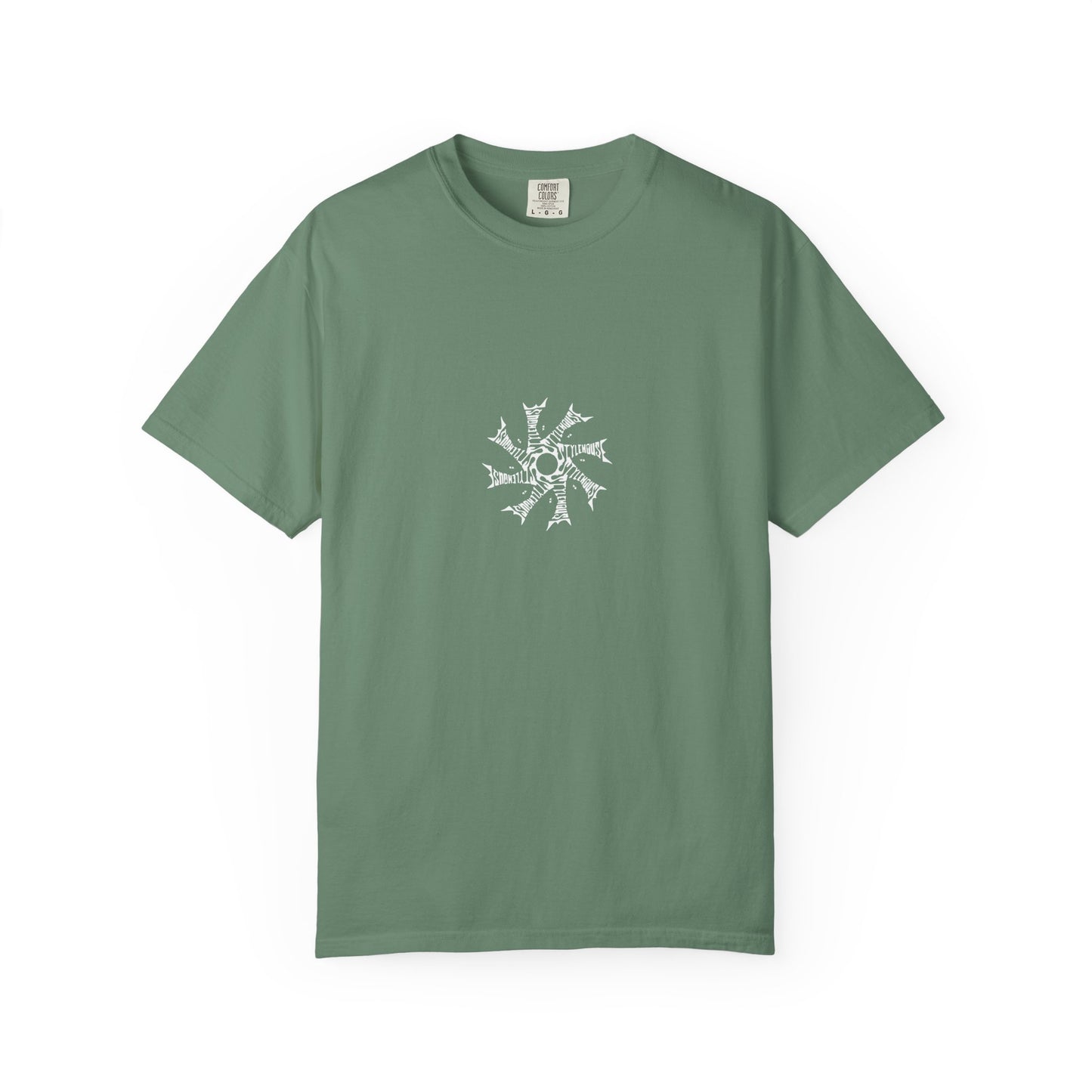 White Radial Logo Tee