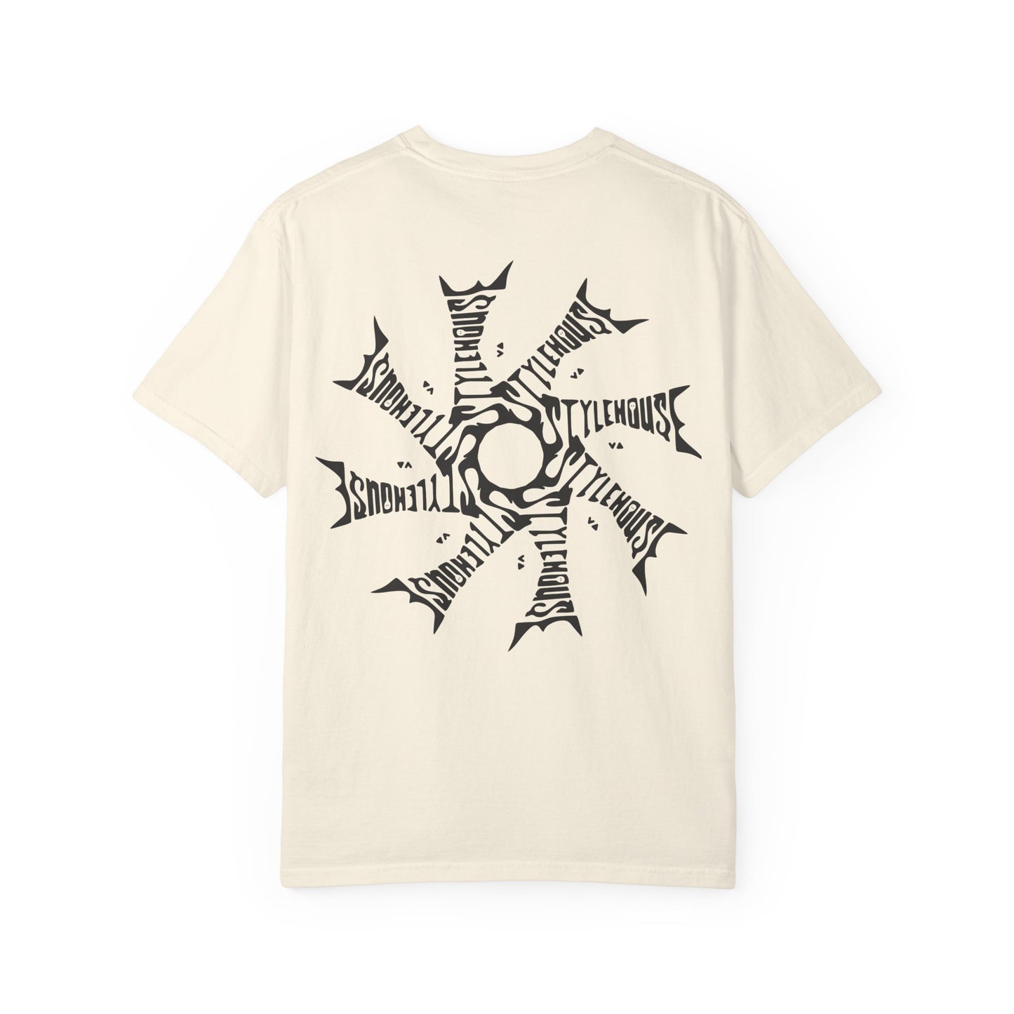 Black Radial Logo Tee