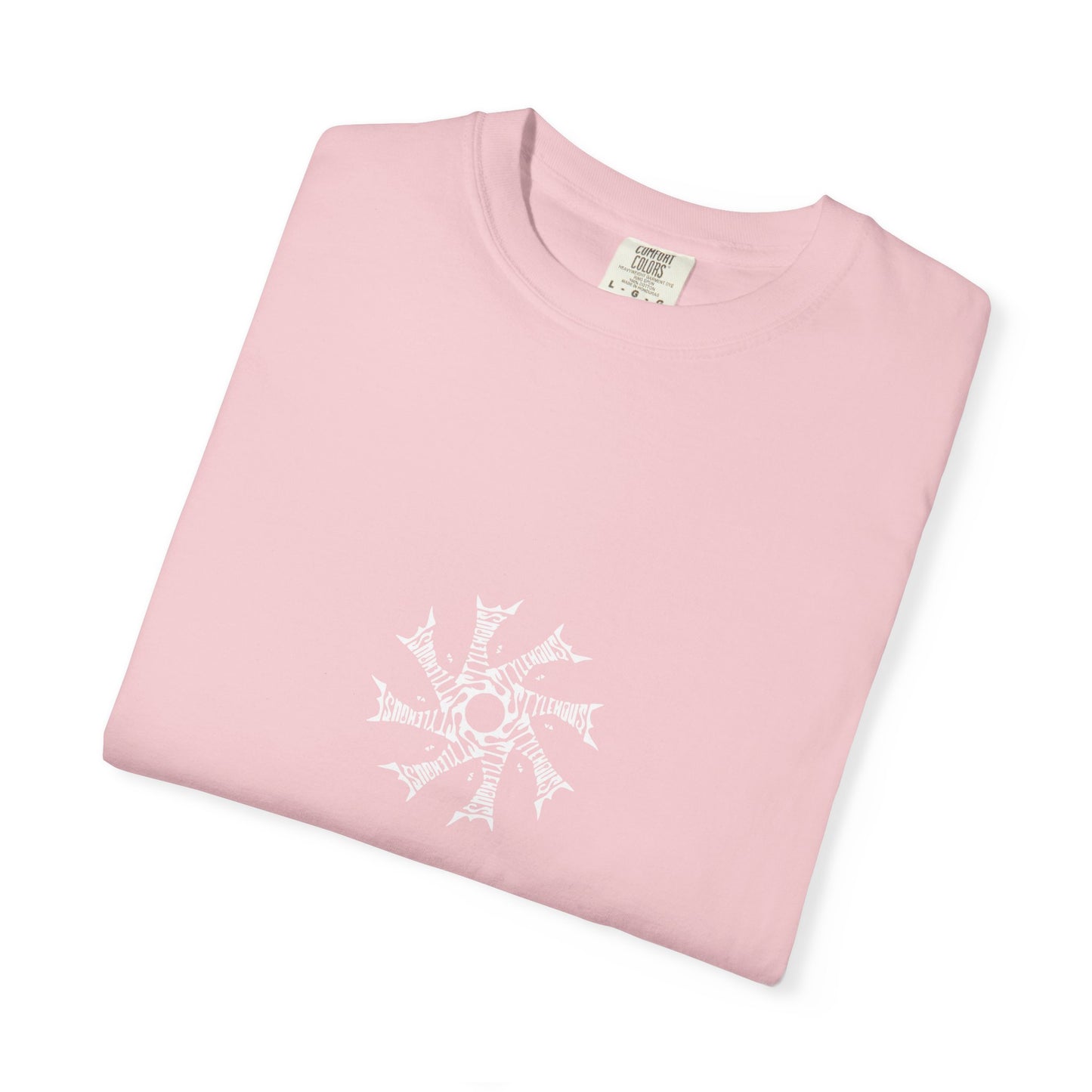 White Radial Logo Tee