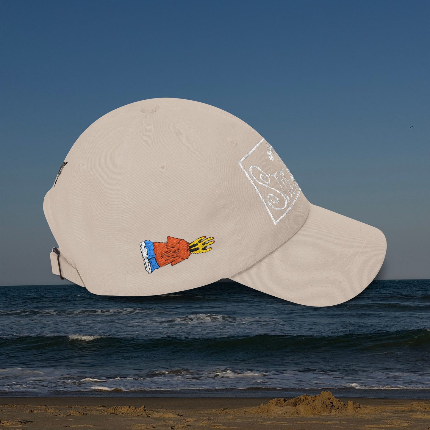 zAll-Over Embroidered Beach Cap