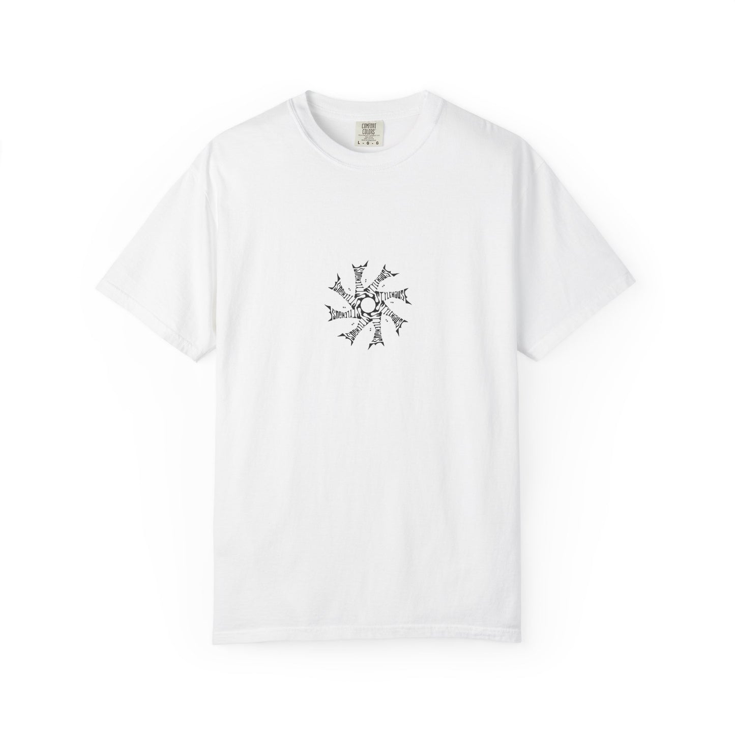 Black Radial Logo Tee