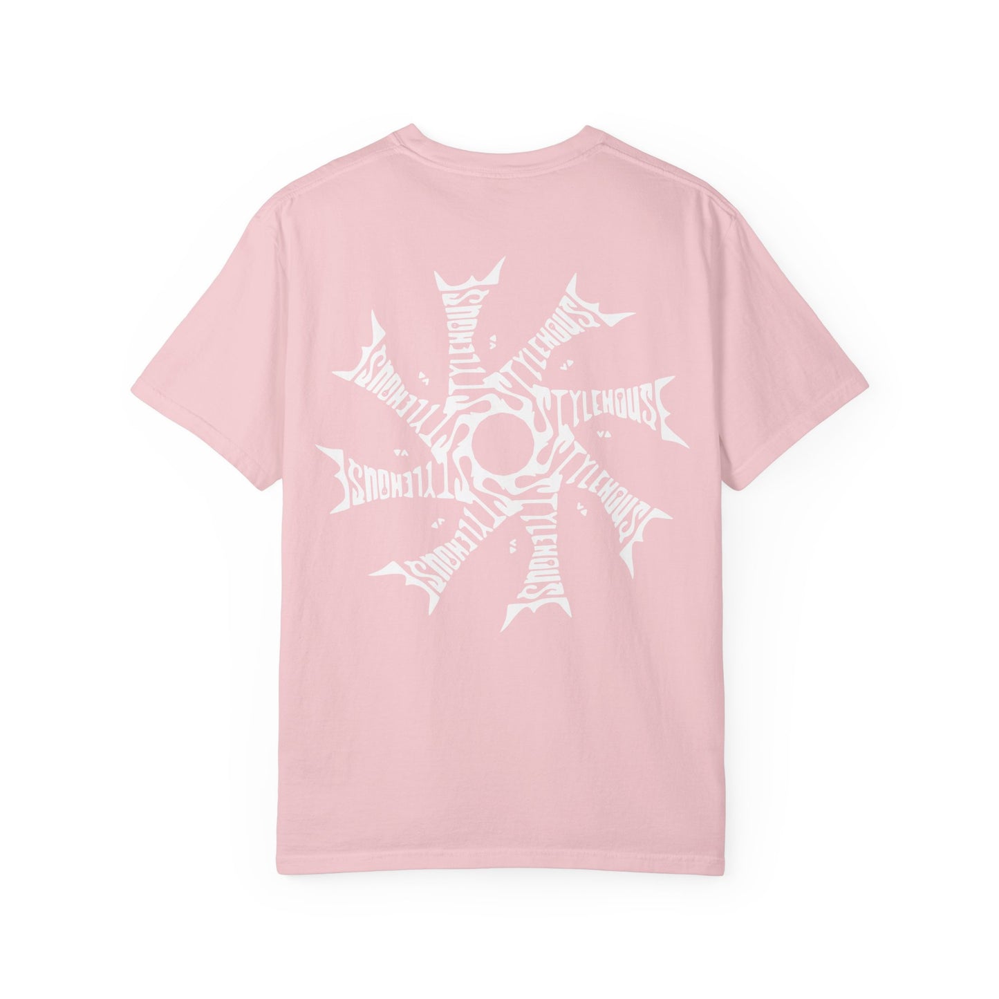 White Radial Logo Tee