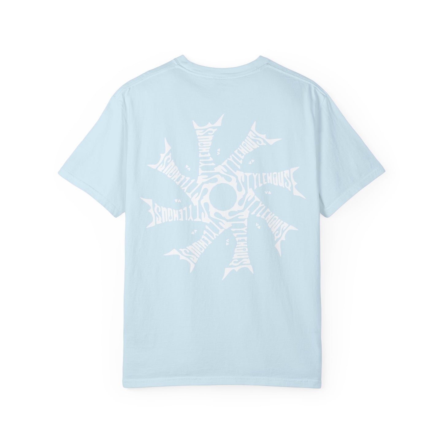 White Radial Logo Tee