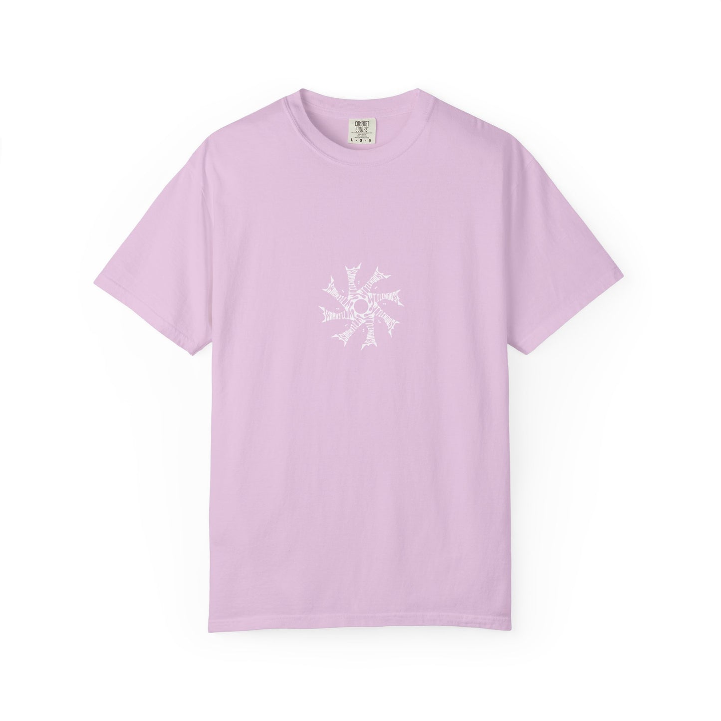 White Radial Logo Tee