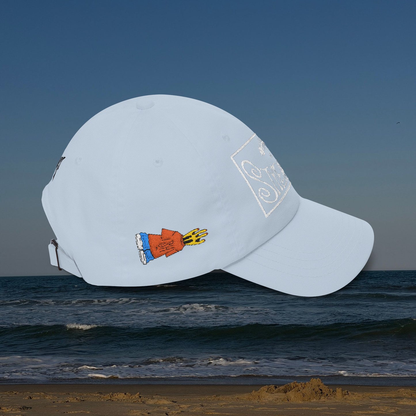 zAll-Over Embroidered Beach Cap