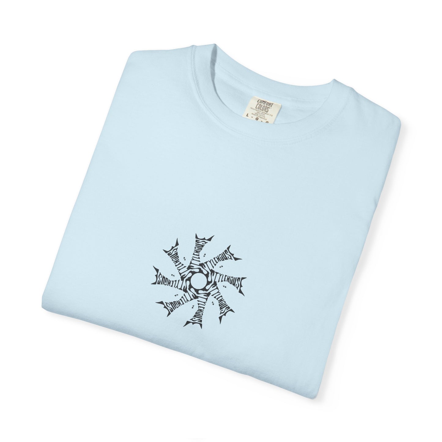 Black Radial Logo Tee