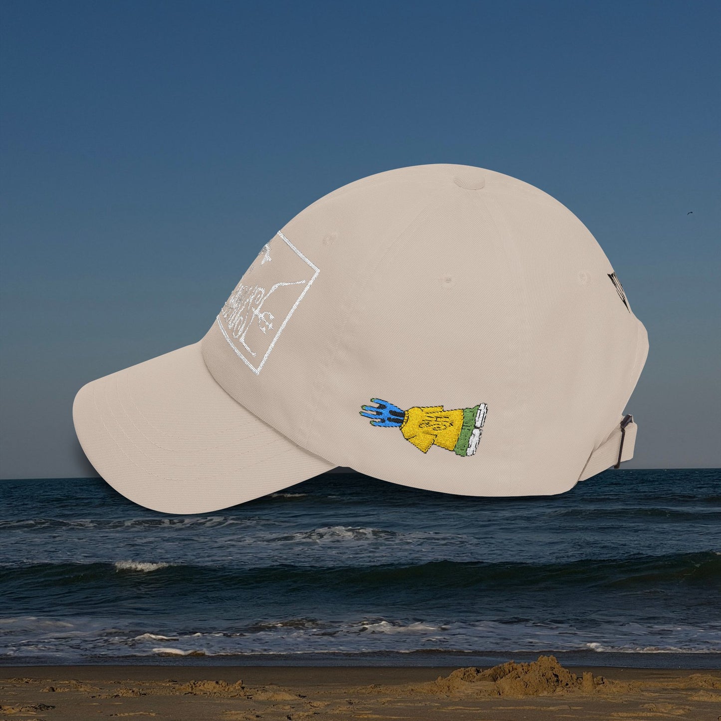 zAll-Over Embroidered Beach Cap